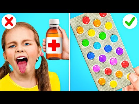 Emergency Hacks for Stressed Parents! Good Doctor vs Bad Doctor || Cool Parenting Hacks Situations