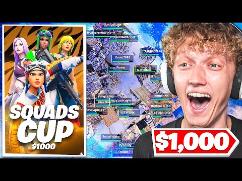 I Hosted a $1000 SQUADS Tournament In Fortnite! (Season 4)