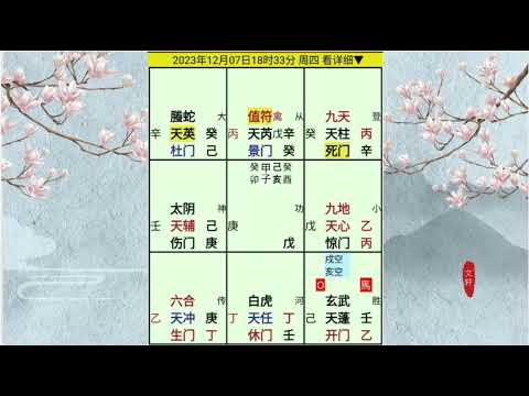 奇门测世间：甲子月流月预测！