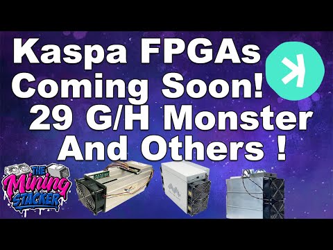 Kaspa Coin FPGA Miners Will Dominate! Get Ready For Multminer M2 , Varium C1100 , Osprey E300 , K10