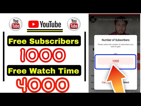 how to complete 1000 subscribers and 4000 watch time 2022. 1000 Subscribers and 4000 watch time.