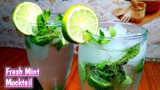 Fresh Mint Mojito। Virgin Mojito। Summer special Pudina & Lemon drinks recipe