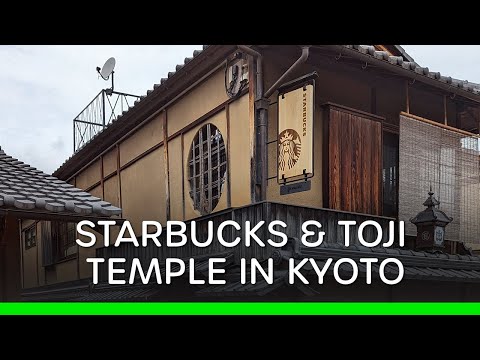 Starbucks in Traditional Japanese Building and Toji Temple in Kyoto (Japan 🇯🇵 Vlog) | 京都スタバ • 東寺