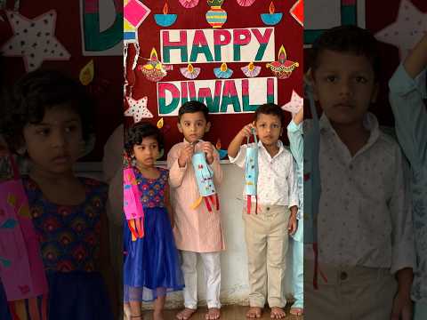 Diwali Celebration In school #ytshorts #creativelearners #youtubeshorts #diwali #paperlanterns #kids