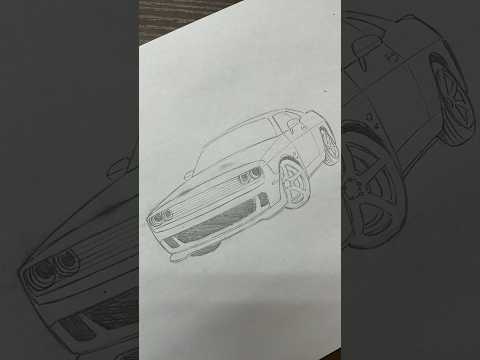 Dodge Challenger 描いてみた | alps corp. #shorts