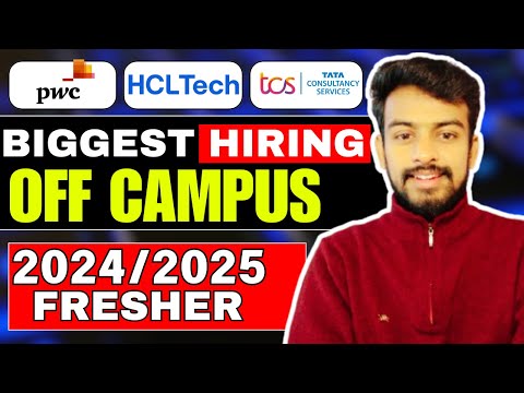 PWC, HCL, TCS, Canonical Biggest Hiring | OFF Campus Drive For 2025, 2024 Batch | Fresher