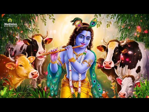 Krishna's Flute Music for Relaxation and Inner Peace l Positive Energy Flute Meditation Healing