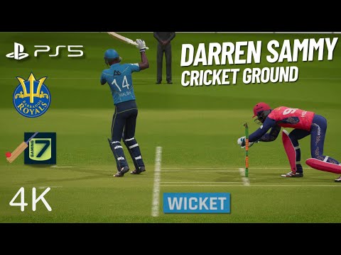 [PS5️⃣]🏏Barbados Royals📍Darren Sammy Cricket Ground🔹#Cricket 24🔹4k🔹#Gameplay🔹60FPS🔹T2️⃣0️⃣