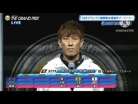 SG第37回 グランプリ 優勝戦インタビュー！！①白井英治②原田幸哉