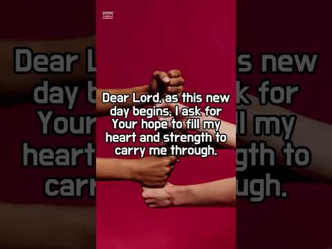 Christian Daily Morning Prayer for Hope and Strength