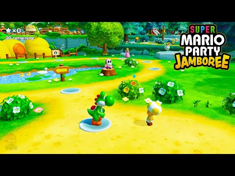 Super Mario Party Jamboree - Party Planner Trek (Mega Wiggler's Tree Party 100%)