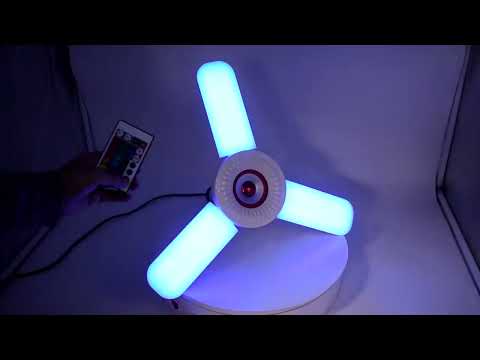 36W colorful LED RGB light with Bluetooth speaker，let music and light full of your room