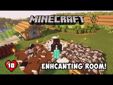 MEMBUAT ENHCANTING ROOM! | Minecraft Indonesia #10