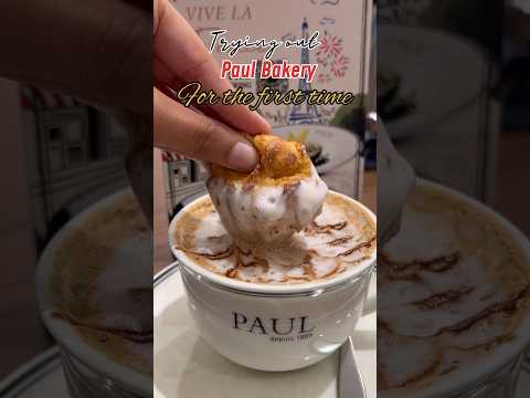 BEST COFFEE THAT I EVER HAD! Paul Bakery❤️ #shorts #shortsvideo #youtubeshorts #viral