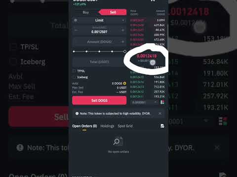 How to sell and withdraw Dogs Token on binance #dogsairdrop #binance