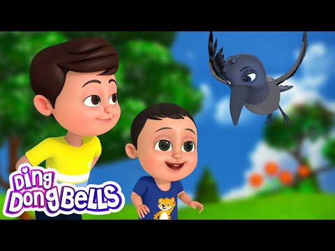 Kala Kauwa Chhat Par Baitha | काला कौवा छत पर बैठा | Kids Nursery Rhymes | Ding Dong Bells