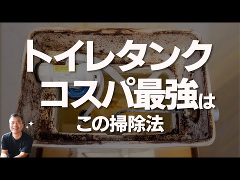 わずか４円。カビだらけの【トイレタンク内】スッキリ掃除できます。