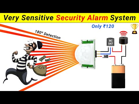 Very Smart Security Alarm System using PIR Motion Sensor || Inspire Award Project || Science Project