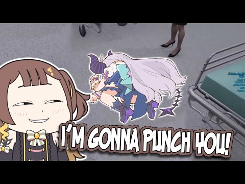 Anya bullies Laplus while she's stuck on the ground. [Hololive ID]