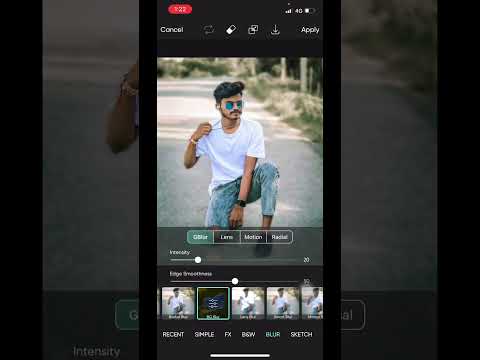 How to background blur in Picsart #trending #chandueditz #shorts #picsart #editing #viralvideo ￼