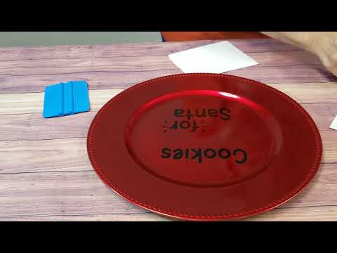 12 Days Christmas Crafts  Charger Plates