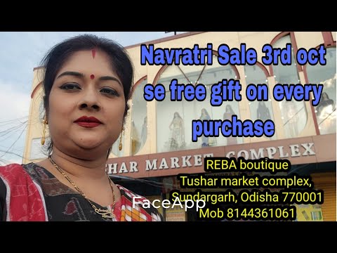 Vlog1059👉 Navaratri Discount Sale..20% discount 👉Navratri 3 rd oct se free gift on every purchase👌😍😍