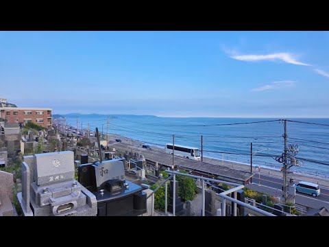 The most beautiful seaside scenery is here. Walk from anime mecca to shonan kugenuma Beach【4K JAPAN】