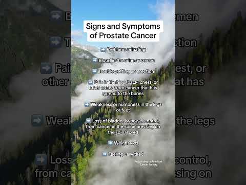 Signs and Symptoms of Prostate Cancer