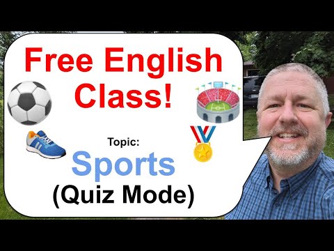 Let's Learn English! Topic: Sports Quiz Mode! 👟🏅⚽