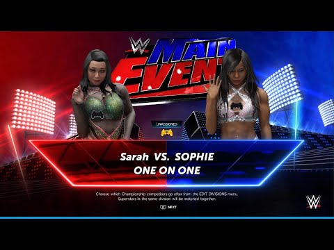 WWE 2K24: AWA main Event: Sarah vs Sophie