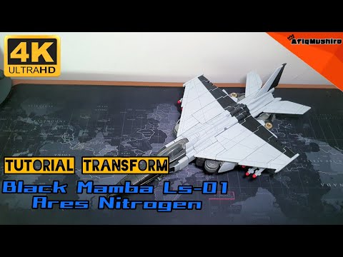 Tutorial | Transform Black Mamba LS-01 Ares Nitrogen | Robot jadi Jet Pejuang (BAHASA MELAYU)