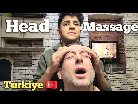 💈15 Yr Old TURKISH BARBER HEAD MASSAGE Istanbul 🇹🇷 (ASMR relax & sleep)