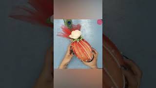 DIY Wedding Sagun🥰 !! Nariyel Decoration Idea !! Wedding Coconut Decoration !! Wedding Wibes #shorts