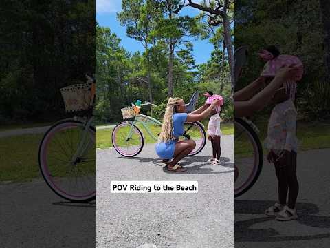 #Riding #bikes to the #beach she was a little nervous #vacation #cute #fun #camping #adventure