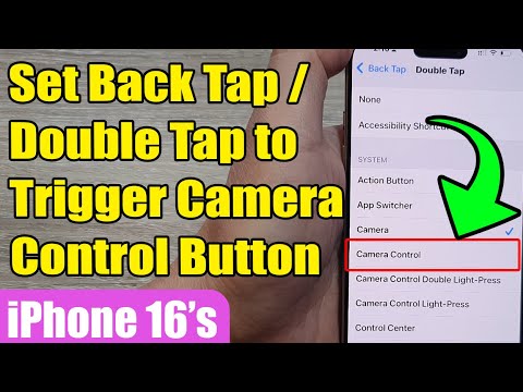 📸 How to Set Back Tap to Trigger Camera Control Button on iPhone 16/16 Pro Max/Plus 🎥