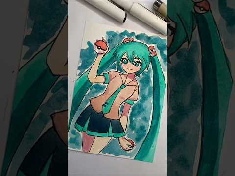 Hatsune miku speed drawing ✨ #亞北ネル #miku #neru #gacha #vocaloid #hatsunemiku #igotyou #gotchu!