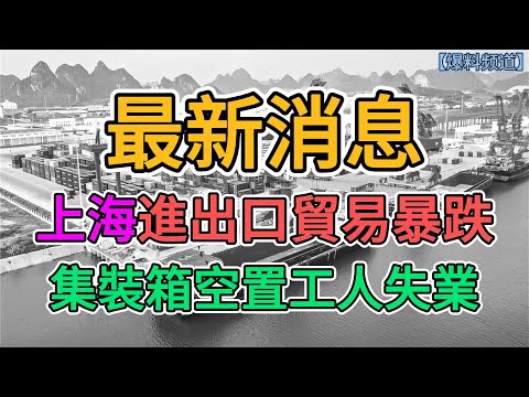 最新消息，上海進出口貿易暴跌，集裝箱空置工人失業 | 窺探家【爆料频道】