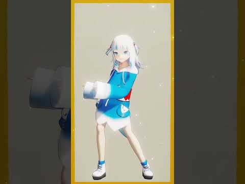 Samechan just dances the pokedance #mmd #gawrgura #pokedance #shorts