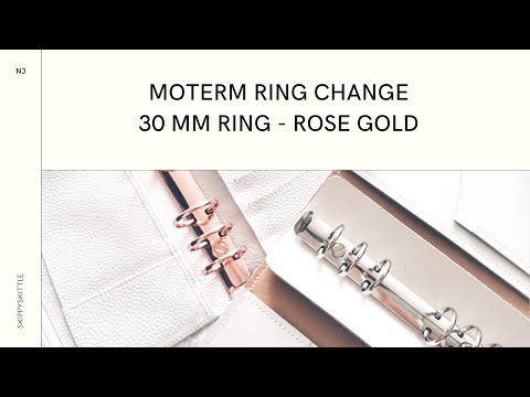 Changing 30 mm Rings for New planner Setup Personal  Moterm Litchi White | SKIPPYSKITTLE