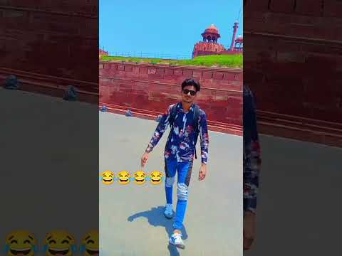 लाल क़िला Gandhi ने बनया था 😱 #lalkiladelhi #funnyshorts #delhiredfort #gandhi #delhi #funny