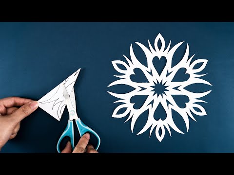 Paper Snowflake #43 - How to make Snowflakes out of paper - Christmas 2024