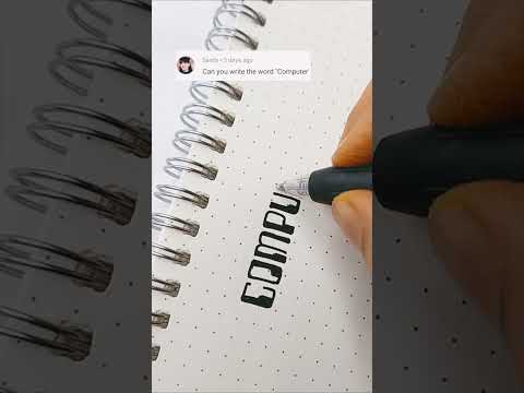 Computer writing style.  #calligraphy #satisfying #viral #handwriting #shorts