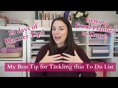 25 days of Planner Tips | From Planned to Done | Task grouping to accomplish more!