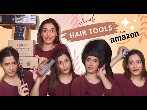 I bought *VIRAL* Amazon Hair Tools!😳😟 | From ₹599 😋 | Aashi Adani