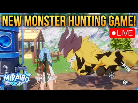 New MONSTER HUNTING GAME LIVE!  Playing The New Game Miraibo Go!