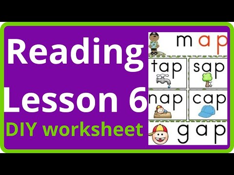 "AP" word family |  Rhyming words | blending | CVC words Reading | DIY worksheet / Activity sheet