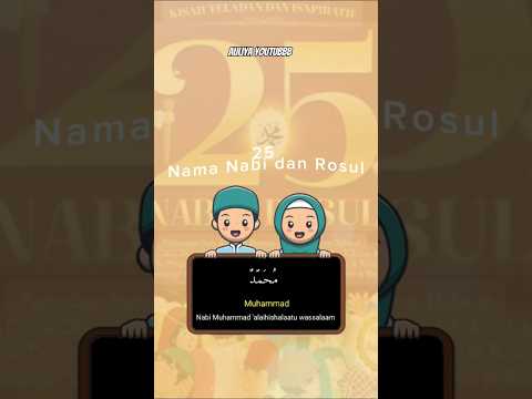 25 Nabi dan Rosul #25nabidanrasul  #shorts #25nabi #islam #pendidikanislam