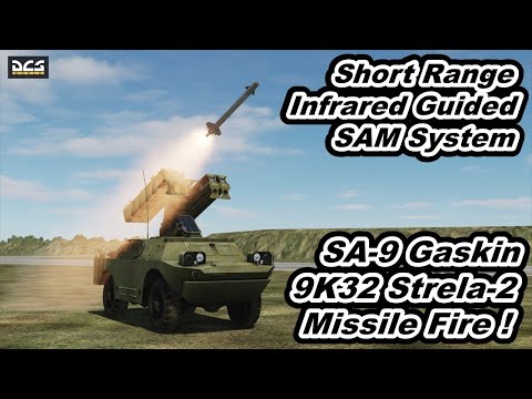 DCS World SA-9 Gaskin Infra Red Guided Surface to Air Missile System 9K32 Strela-2 Missile Fire !