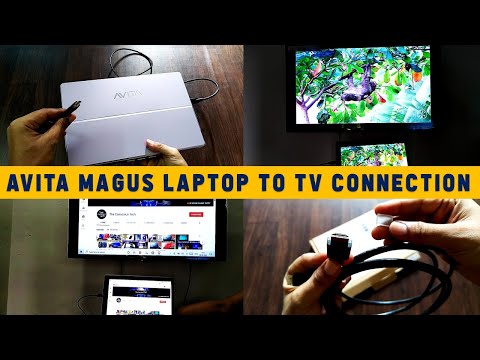 Avita Magus Laptop to TV Output via Mini HDMI to HDMI cable