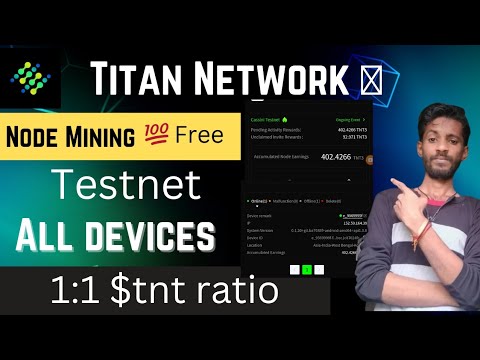 Titan Network de-pin testnet node Mining | crypto airdrops